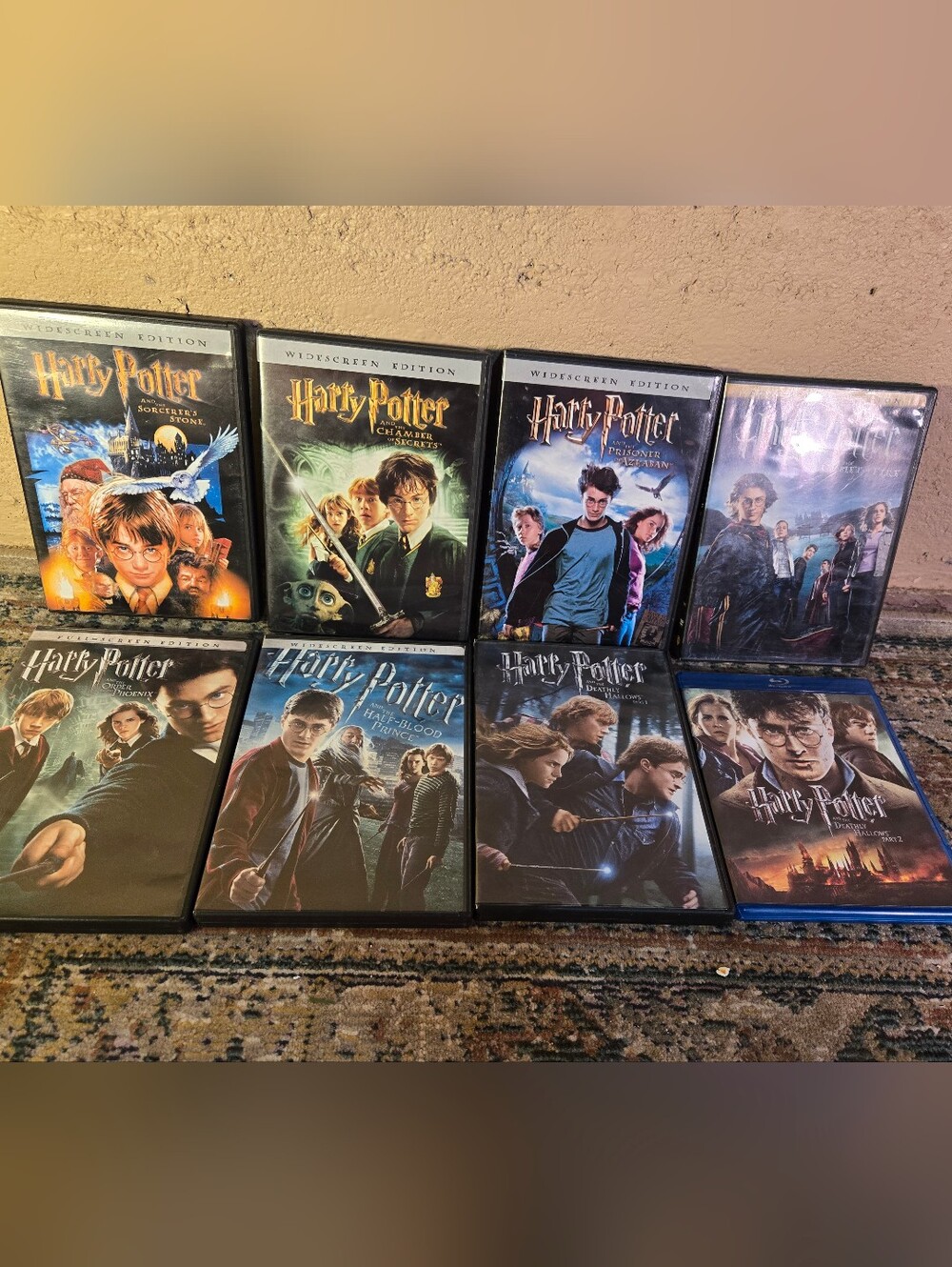 Harry Potter Complete Series 1-8 Film Collection Set - 8 Movies 7 DVD /1 Blu-ray